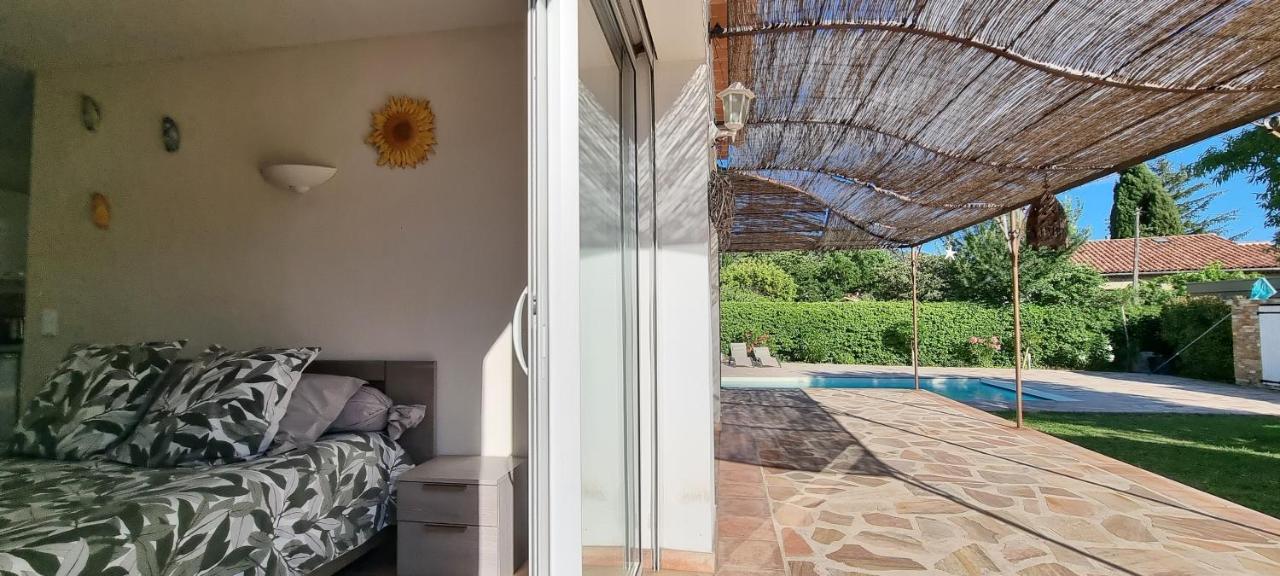 Studio Independant A La Villa Garlaban 3 Etoiles 热姆诺 外观 照片